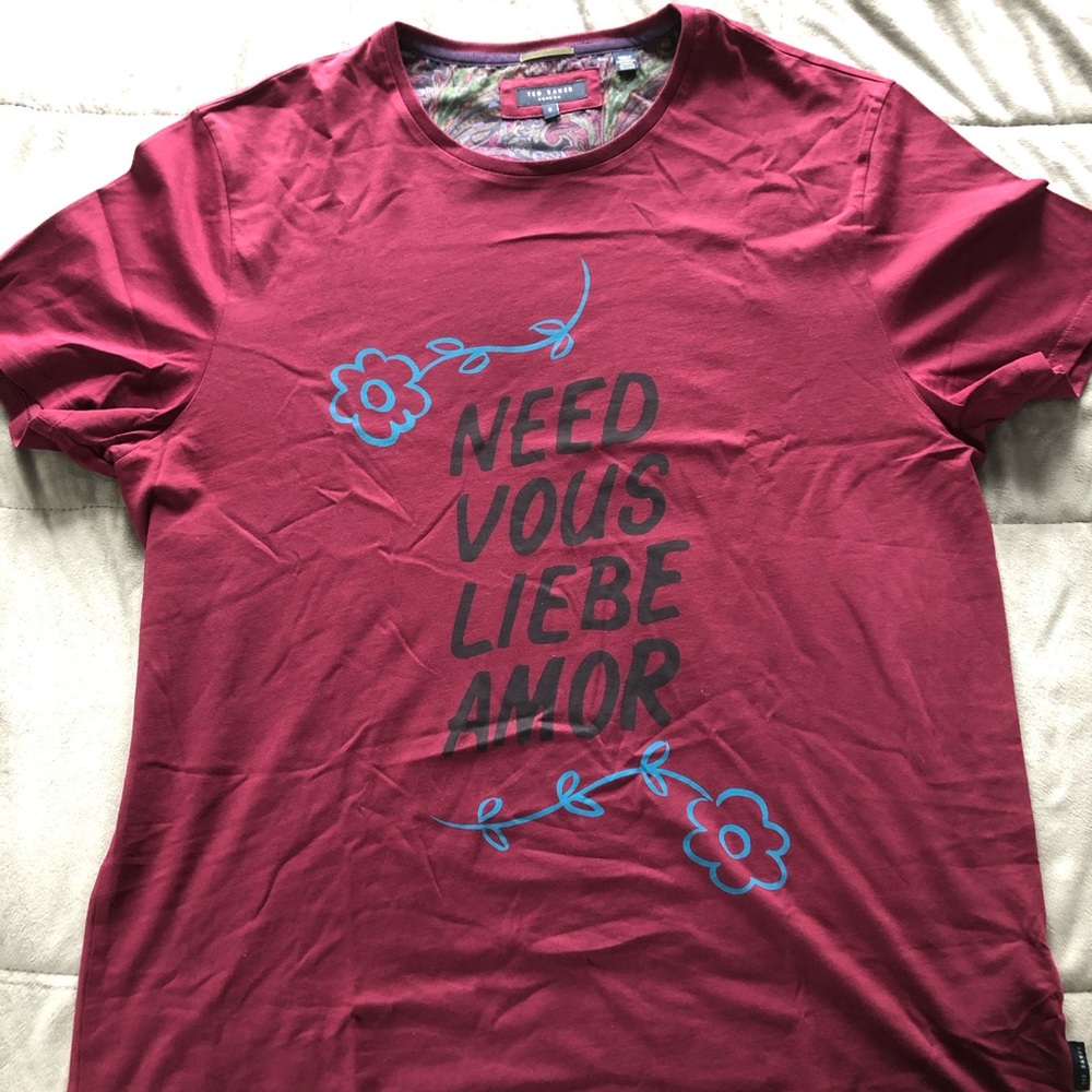 Worn once ted baker x Beatles collab T-shirt sz 6